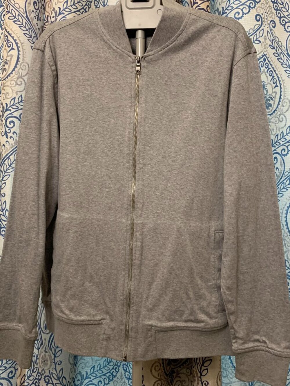 Grey Luxe Touch Bomber